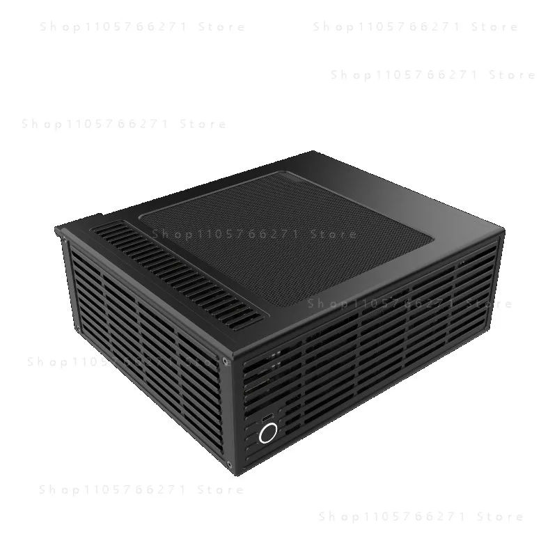 Фото Версия V4, объем 4.9 л, полностью алюминиевый корпус, компьютерный корпус ZS-D2/ITX с полувысоким расположением слотов для карт. №4