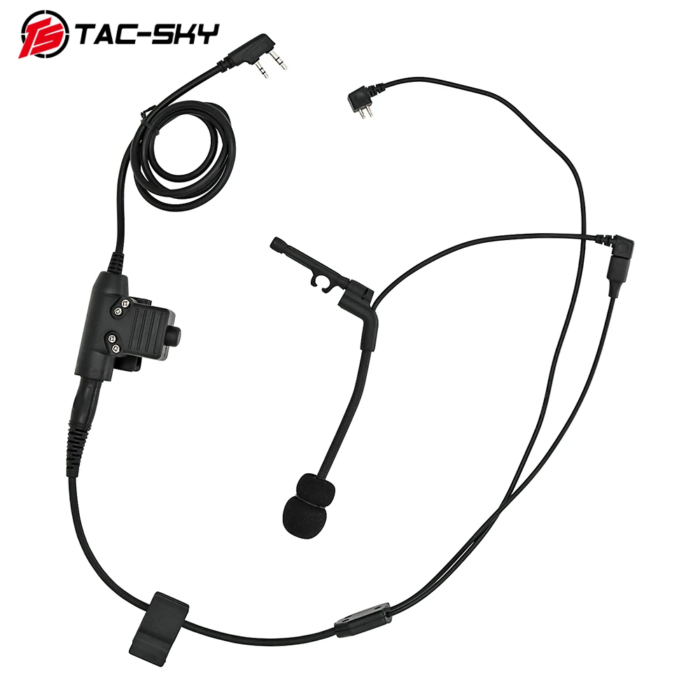 

TAC-SKY Y-Line line kit COMTAC microphone + U94 PTT Kenwood plug, suitable for tactical shooting headset