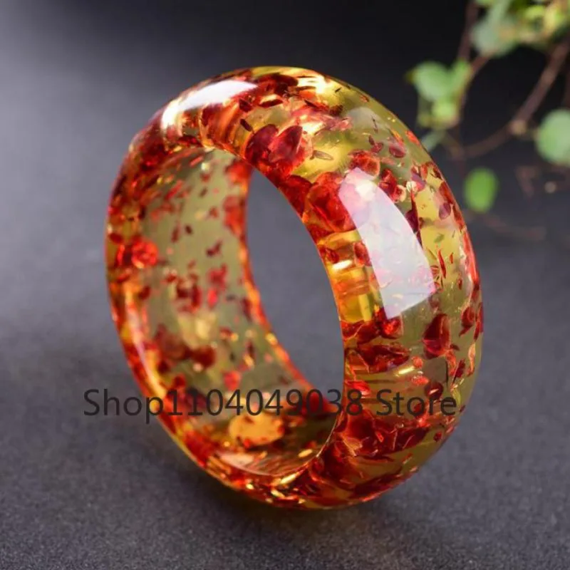 Браслеты из натурального янтарного цветка для женщин и мужчин оригинальные