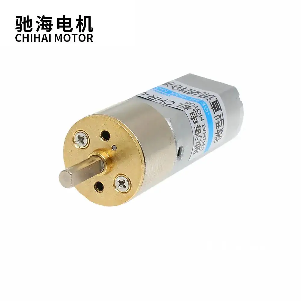 Двигатель Chihai постоянного тока 3 В 6 12 24 Низкая скорость 16 ммМикро Мини мм