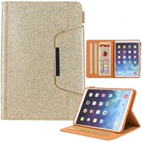 glitter tablet case for ipad mini 6 case leather card slot stand case cover for ipad pro 11 accessories cover for ipad air 4