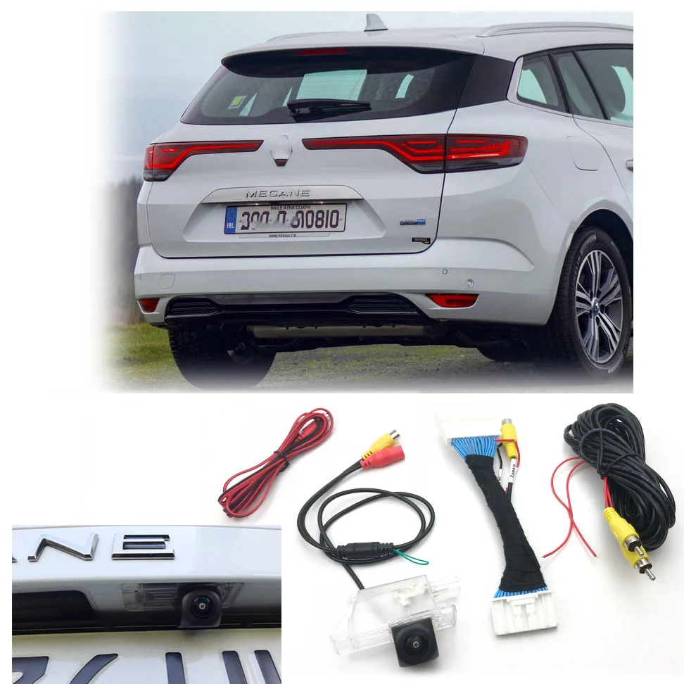 

VKAUTO для Renault Megane 2016 ~ 2020 R-link 2 Дополнительная камера заднего вида HD резервная парковочная камера заднего вида C32 контактный кабель адаптера