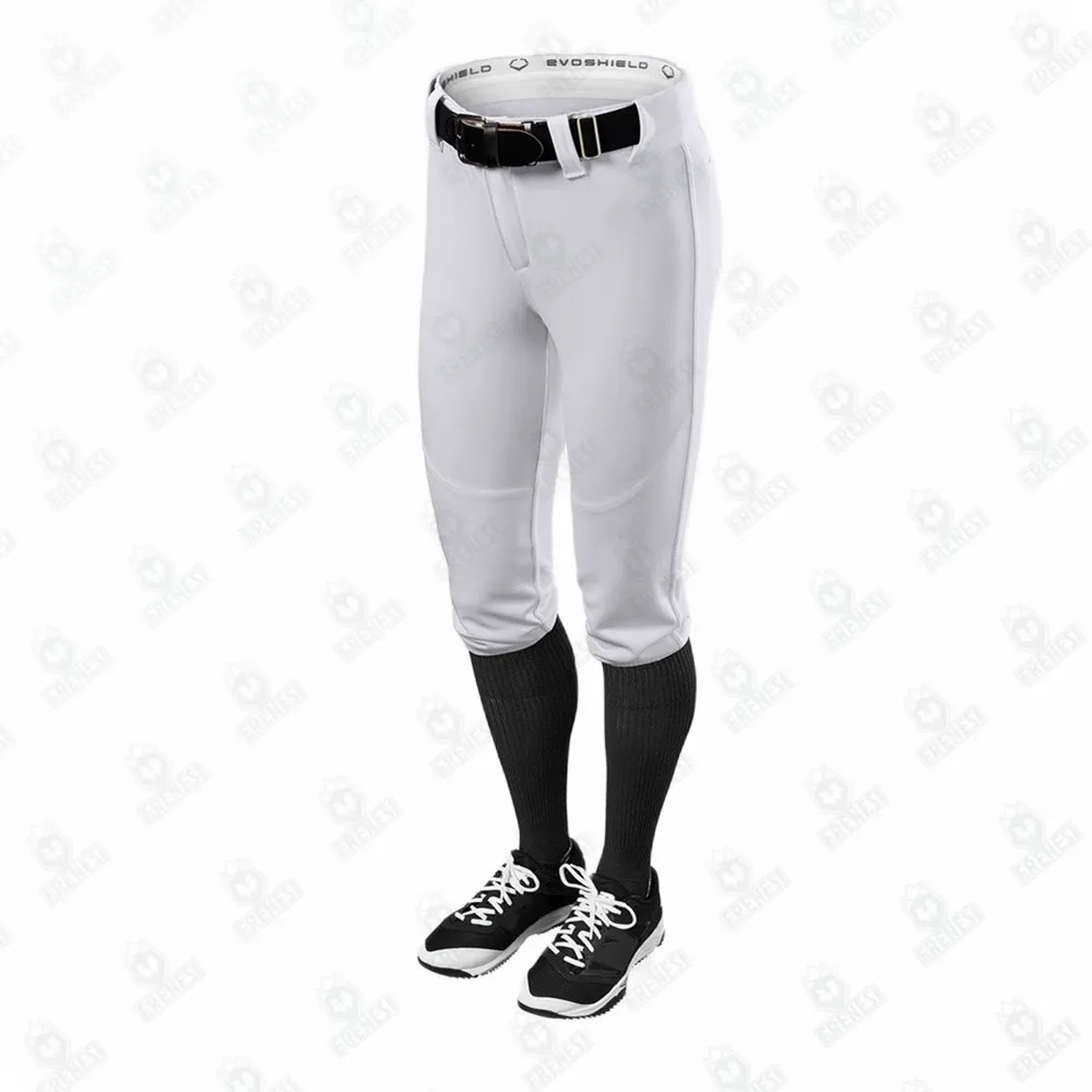 Freshhoods Pro Pull Up Baseball 3/4 Pant Practice Children Wear Training Short Pants Over Sublimation Printing Baseball Pants