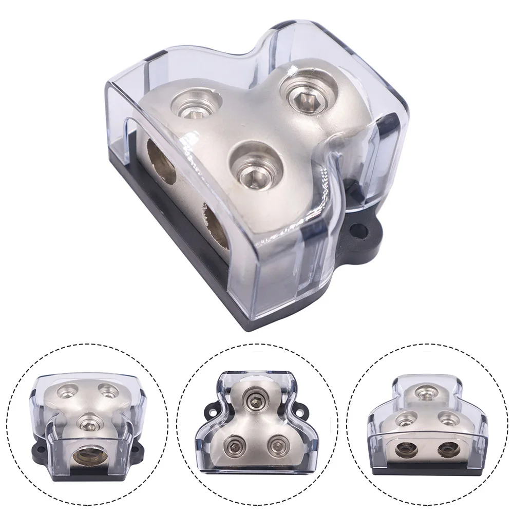 

Новый распределительный блок 1 в 2 Out 1/0 AWG 2-сторонний глубокий провод высокого качества из цинкового сплава 2-сторонний автомобильный блок пи...