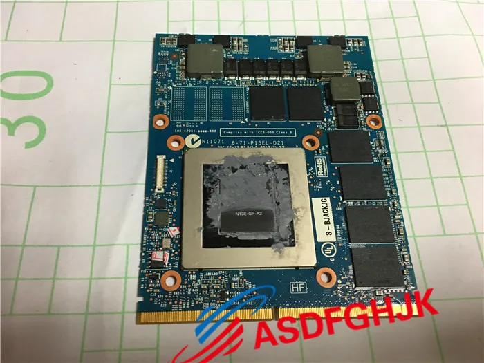 Оригинальная видеокарта для Clevo P151EM1 GeForce GTX 670MX GDDR5 6-71-P15EL-D21 полностью