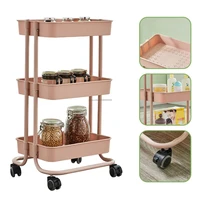 3 tier rolling utility cart kitchen trolley rolling storage cart with wheels mobile shelving tier storage cart pantry tower rack