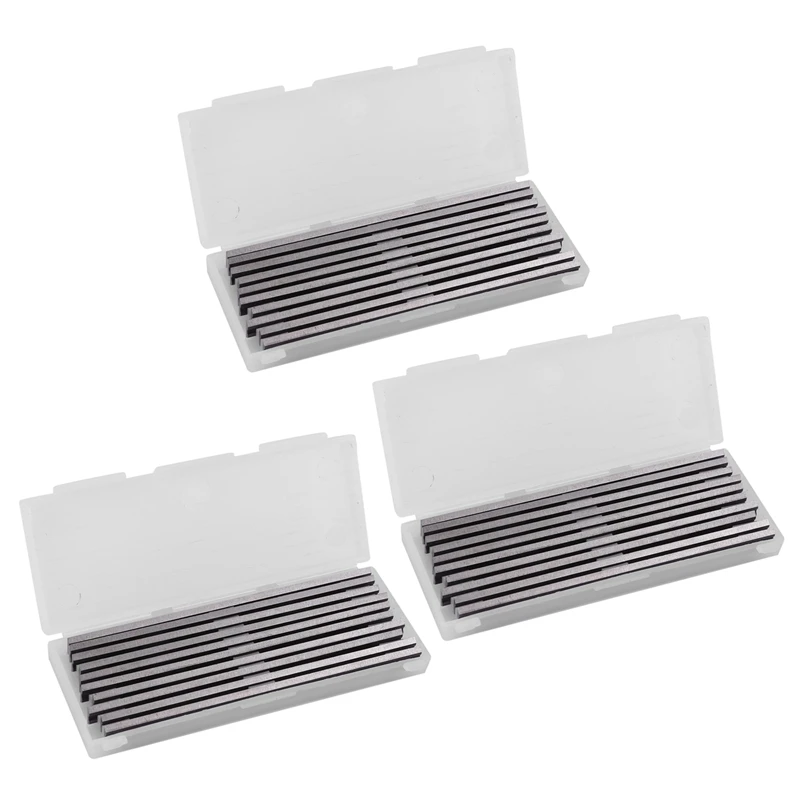 

30Pcs Reversible High Speed Steel Planer Blades 82mm x 5.5mm for Cutting Soft Hard Woods Ply-Wood Board Power Tool