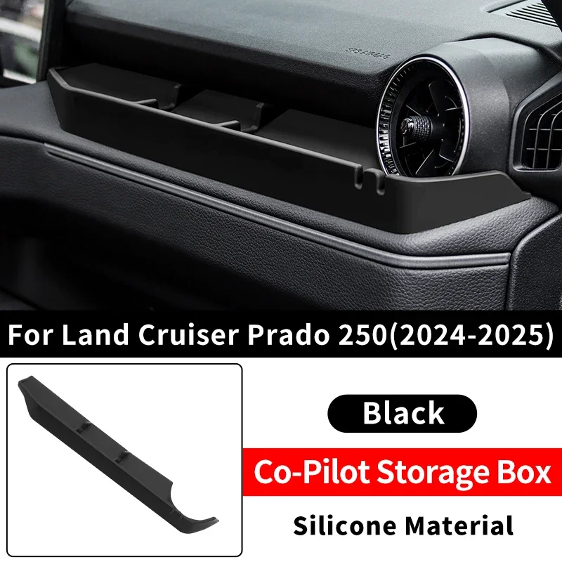 Для Toyota Land Cruiser Prado 2024-2025 LC250 1st Edition 1958 J250 силиконовый ящик для хранения и коврик-органайзер для приборной панели, салон автомобиля