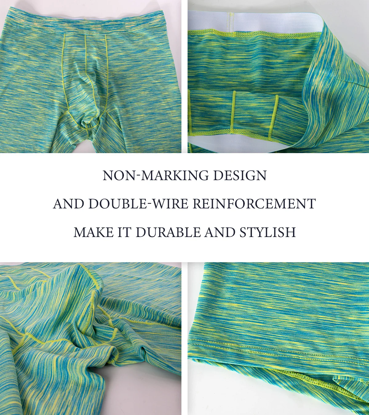 6 Pcs Men's Pouch Underwear Performance No Ride Up Boxer Briefs