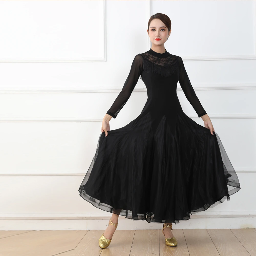 

Женское облегающее стандартное кружевное платье платья для конкурса бальных танцев Waltz, костюм для танго, фламенко, вальса, джазового соревнования