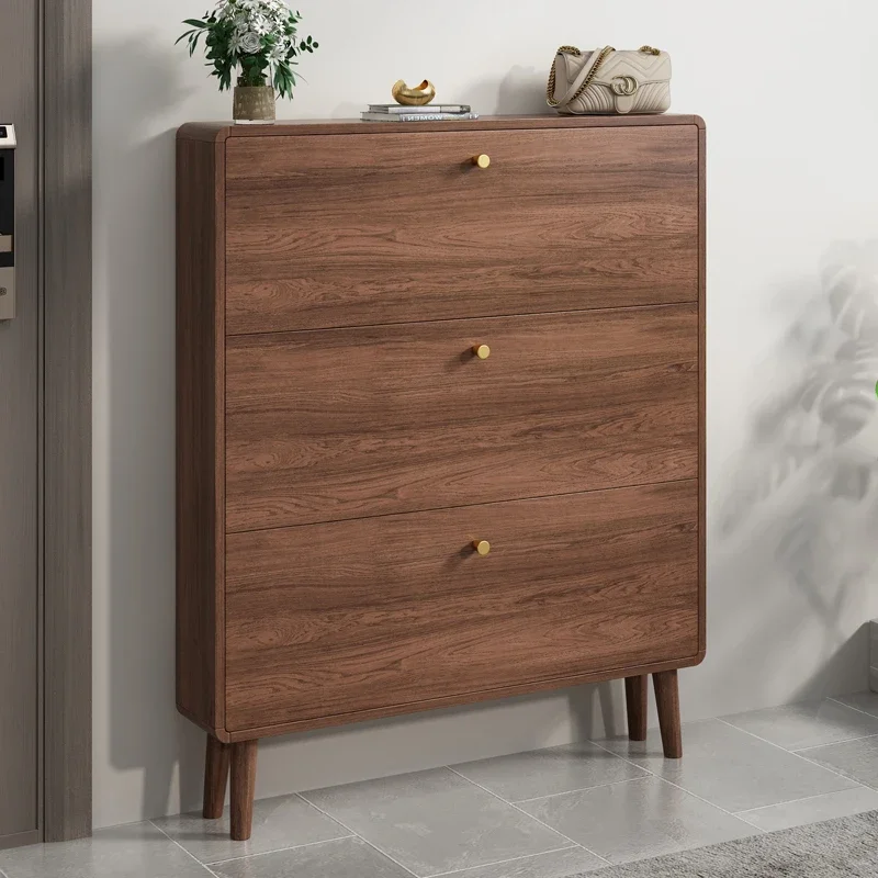 Closet Wooden Shoe Rack Shelves Organiser Space Saving Portable Ultra Thin Szafka Na Buty Hallway Furniture MZY