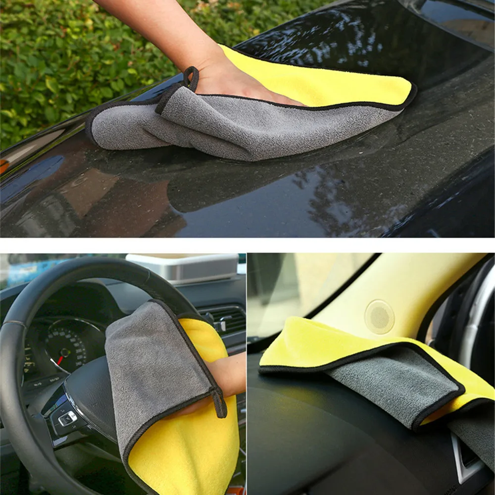 

Microfiber Towel Car Wash Car Cleaning Drying Cloth Hemming Car Care Cloth Detailing Car Wash Towel For Toyota 30x30/60CM