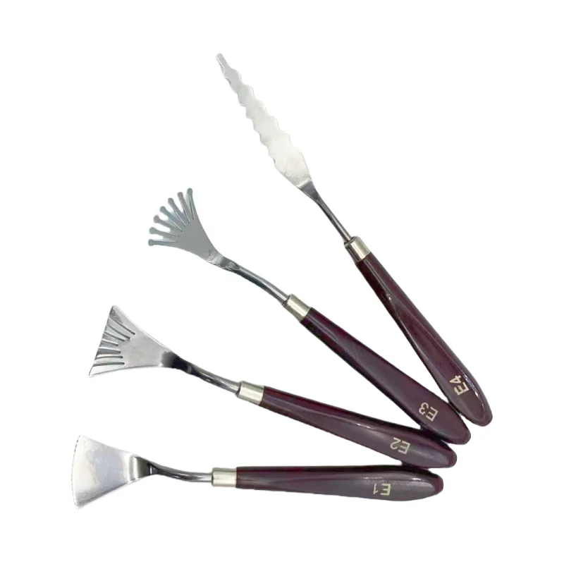 Пластмассовый нож с особой текстурой для рисования маслом гуашь тонер скребок