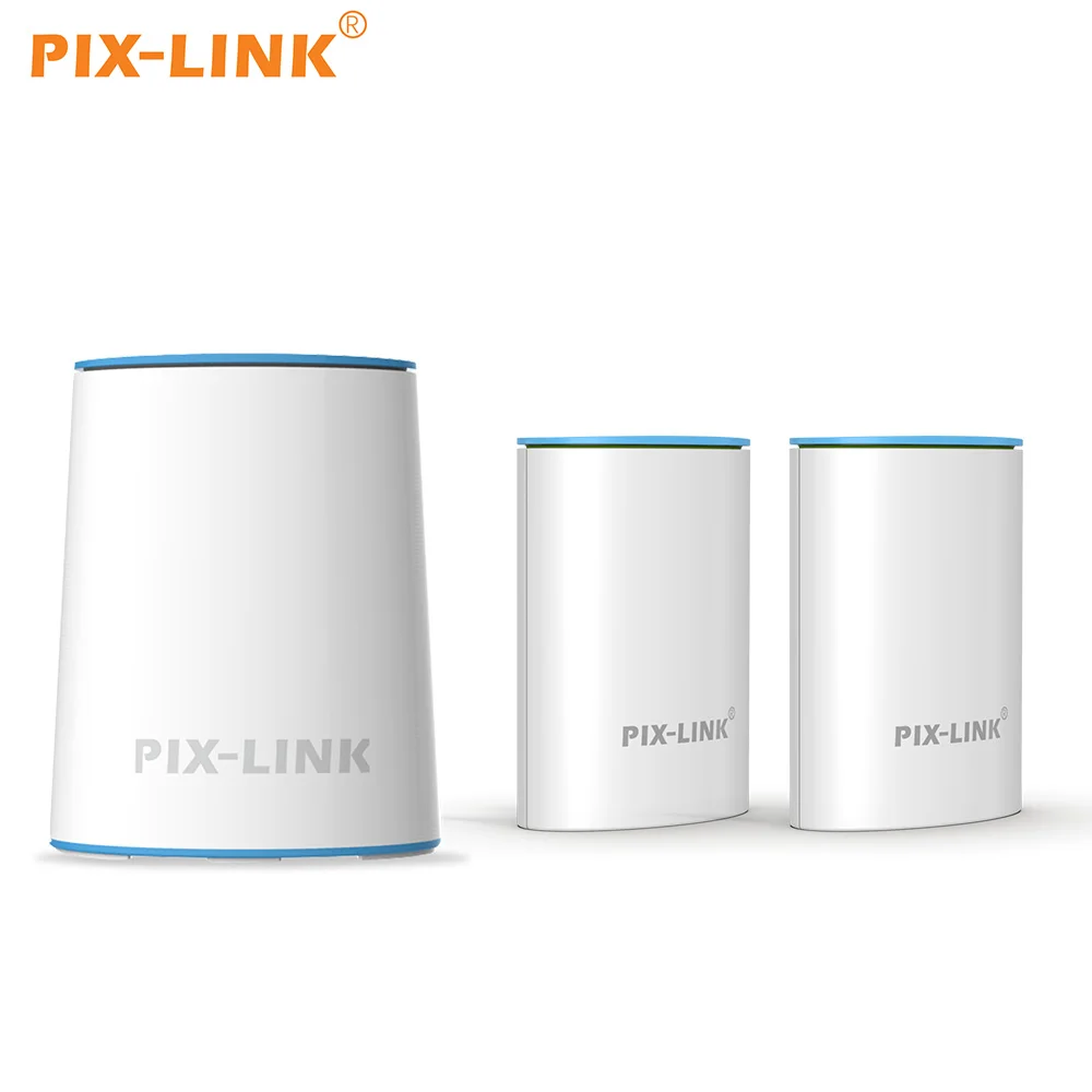 

PIXLINK WMS05+06 1200M Mesh Wi-Fi System Wireless Router Dual Band Distribution Mesh WiFi Long Range Wifi Extender 2.4G 5.8G