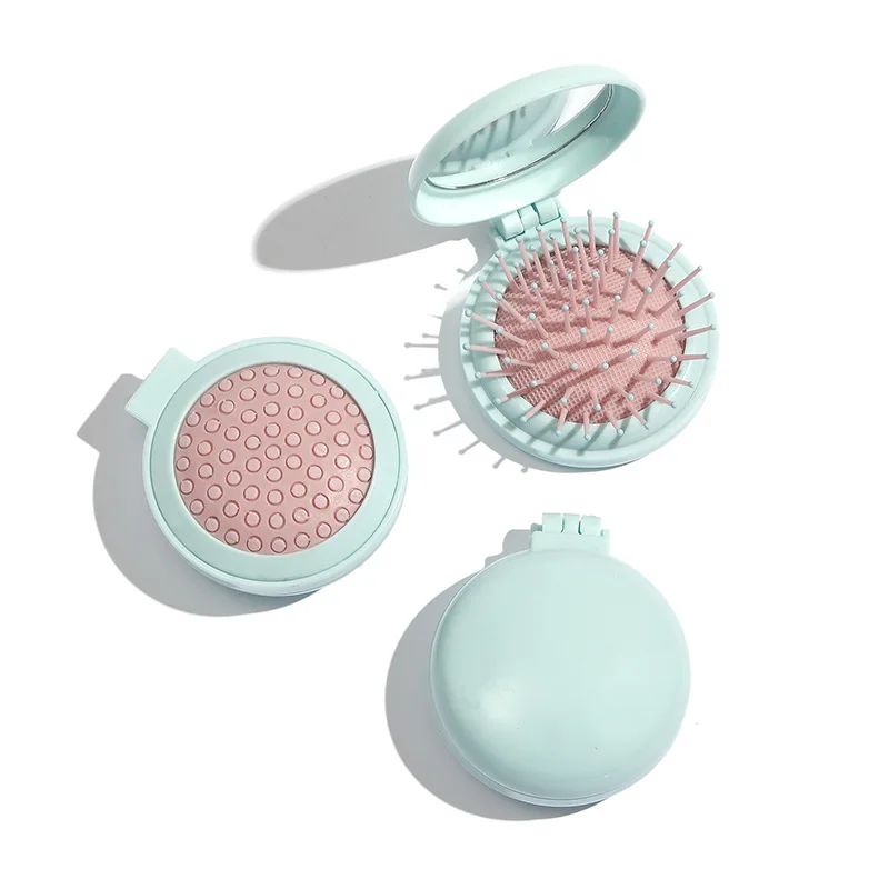 

Женская расческа для волос, Складная расческа для волос маленького размера с зеркалом