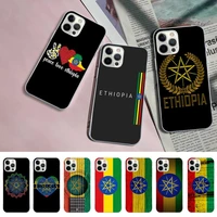 ruicaica ethiopia national flag theme phone case for iphone 11 12 13 mini pro max 8 7 6 6s plus x 5 s se 2020 xr xs 10 case