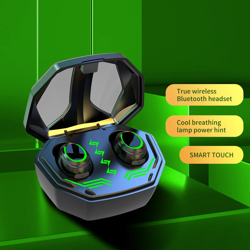 

Игровые Bluetooth-наушники TWS, Беспроводные спортивные стереонаушники с Hi-Fi-звуком, гарнитура для геймеров с двойным микрофоном для смартфонов