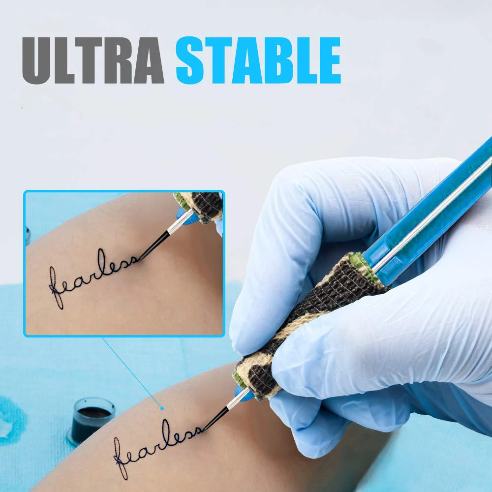 Синий набор для татуировки с чернильными пигментными иглами боди-арта Poke Stick DIY 3D