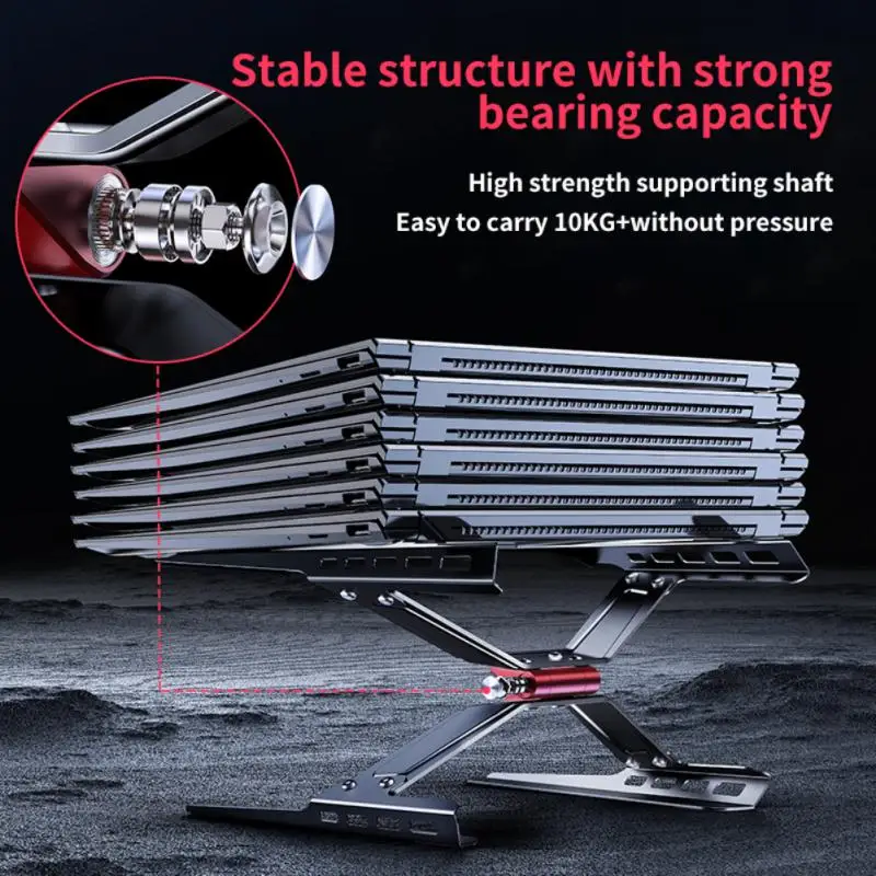 

Carbon Steel Laptop Stand Detachable Adjustable Desktop Bracket Portable Cooling Bracket Table Holder Or Computer Pc Macbook