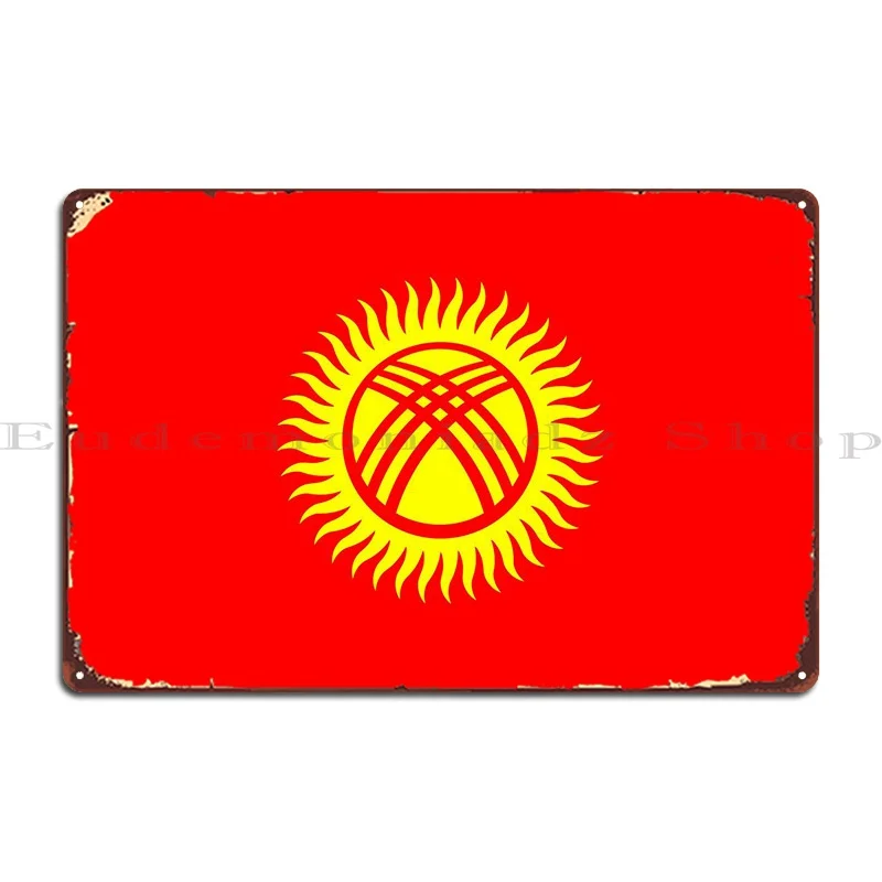 

Флаг Киргизии, металлический знак, дизайн гаража, создание стен, Декор, жестяной знак, плакат