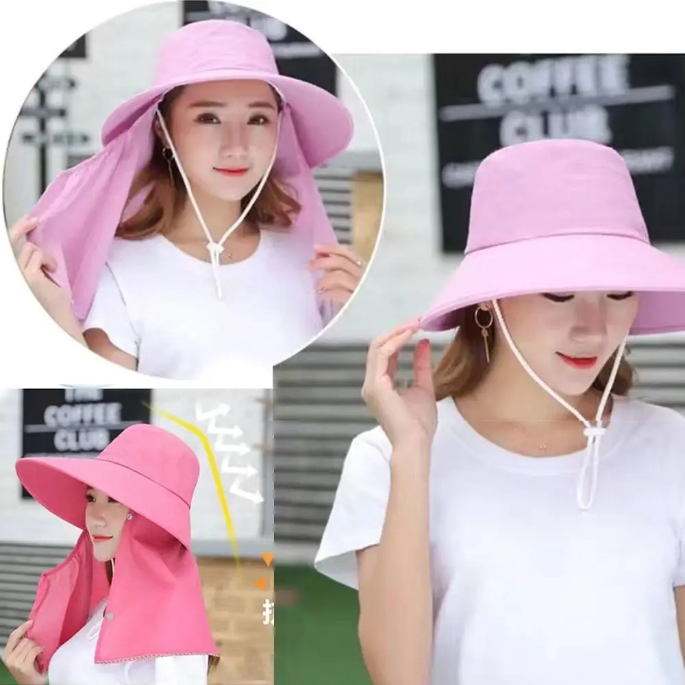 

Movement Wide Eaves Fishing Cap Outdoor Sunscreen Candy Color Sun Visor Hat Bucket Hat Fisherman Cap