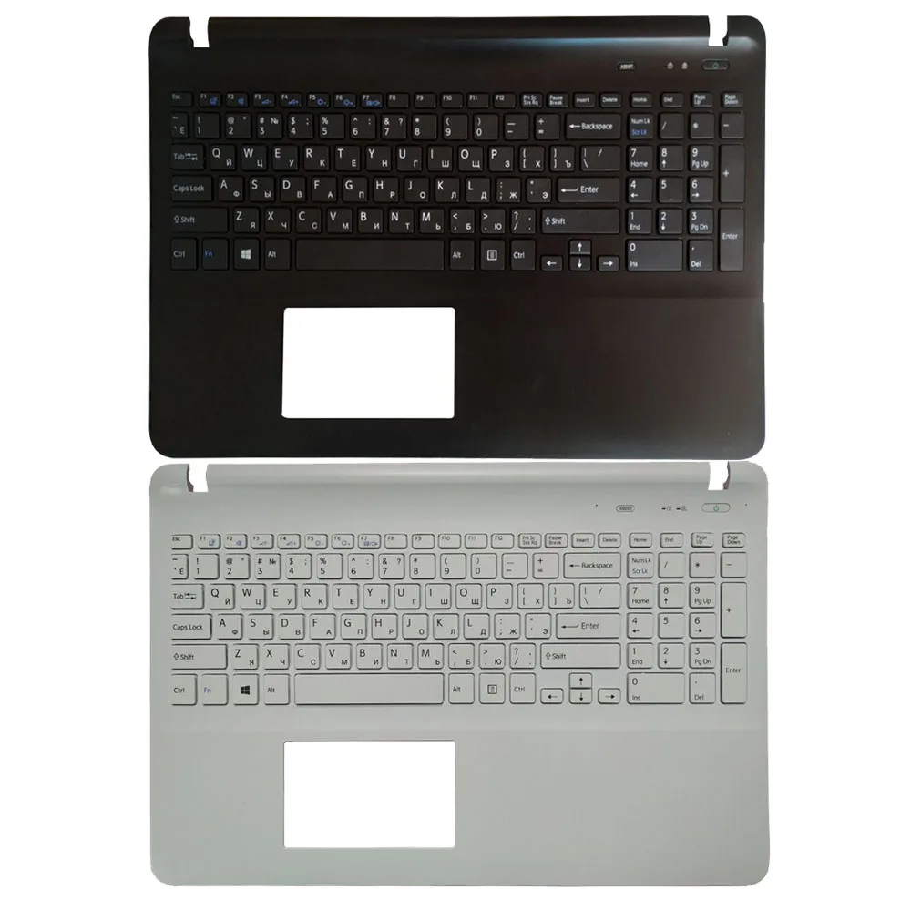 

New Russian Keyboard For Sony VAIO FIT15 SVF15 SVF152 SVF153 SVF15E With Palmrest Upper Cover Case RU Layout