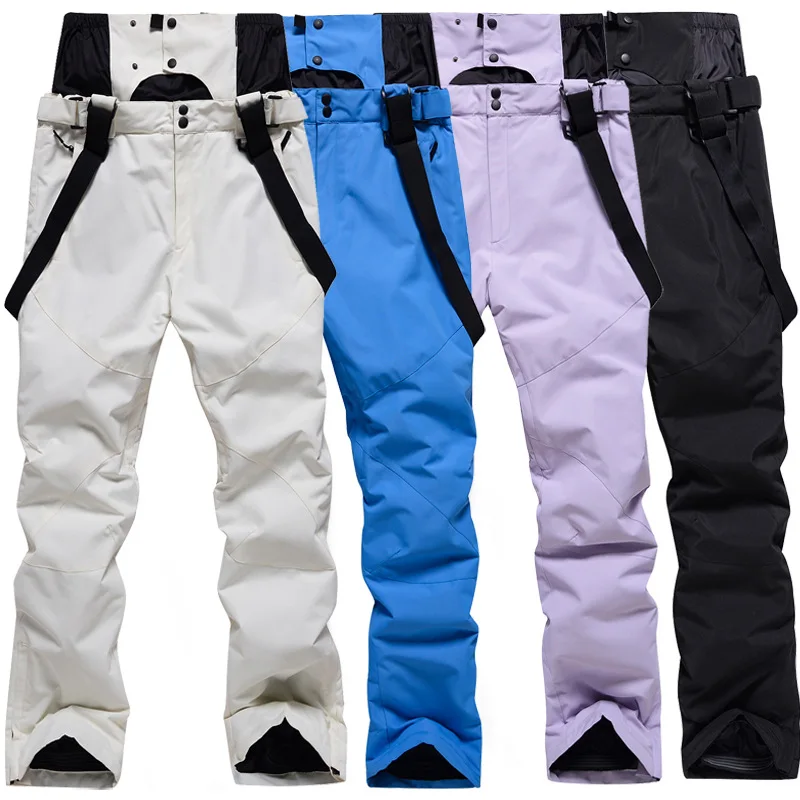 Waist Protection and Strap Women's or Men' Snow Pants Winter Outdoor Sports Belts Snowboarding Trousers Waterproof Ski Suit Bibs