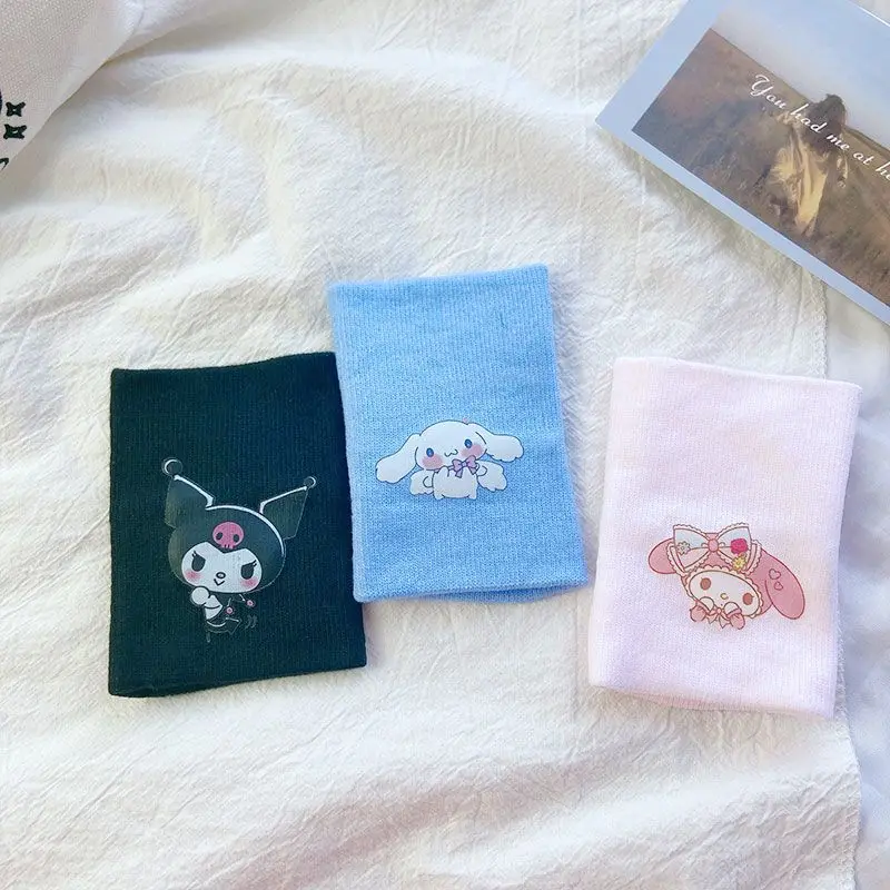 

Kawaii Sanrioed Cotton Wristband Cartoon Cute Kuromi My Melody Cinnamoroll Anime Sports Fitness Wristband Gift for Girls