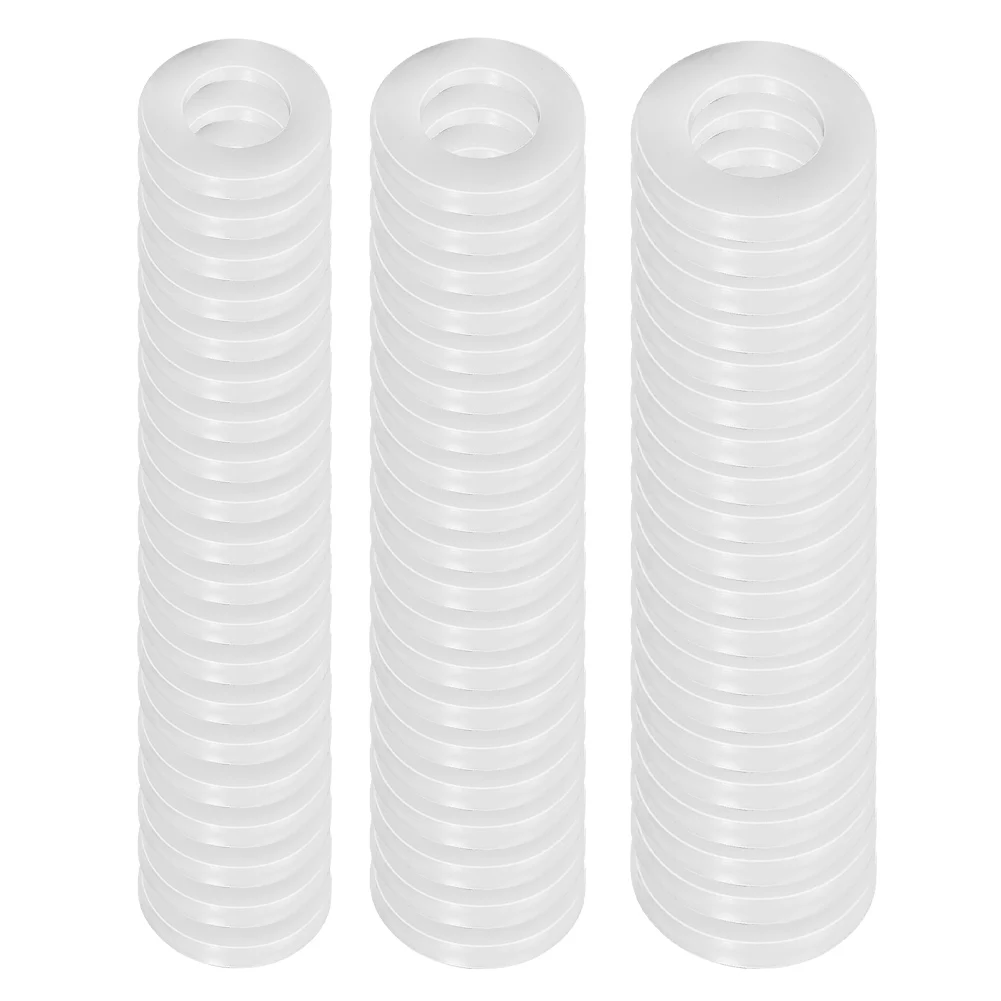 

60pc Hinge Rings Fitting Rings Wear Resistance Wear-resistant White For Door Hinge For Interior Doors High Hardness