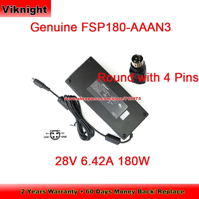 For Medical Electrical For Fsp 180-aaan3 180w Charger Round With 4 Pins Power Supply