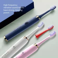 electric sonic toothbrush usb charge rechargeable waterproof 5 modes electronic tooth travel adults teeth whitening dental j285
