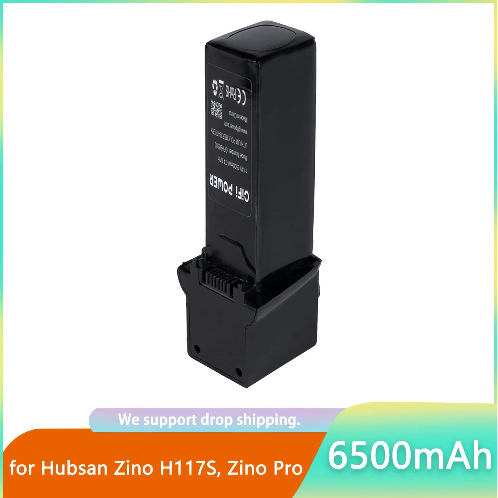 Запасная деталь для Hubsan Zino H117S, Zino Pro Drone, 11,4 в, 6500 мАч, 13 минут полета, чем Оригинальная батарея
