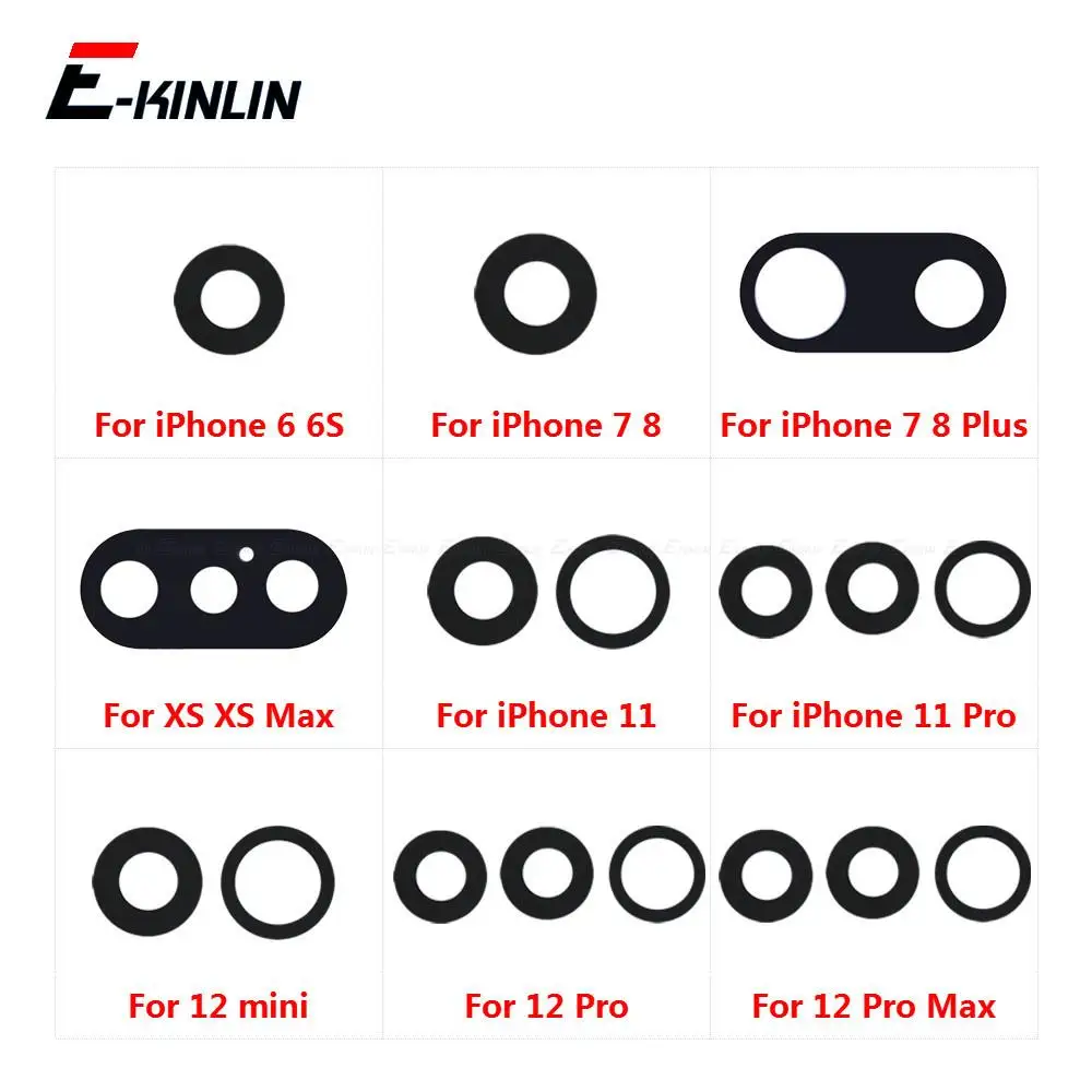 

5 шт./партия, запасные части для задней камеры iPhone 6 6S 7 8 Plus X XS 11 12 mini 12 Pro Max