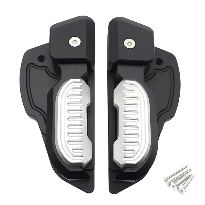 

Motorcycle Folding Rear Footrest Foot Pegs Rests Pedal Pad Passenger Footpegs For Vespa Primavera Sprint 125 150 3Vie