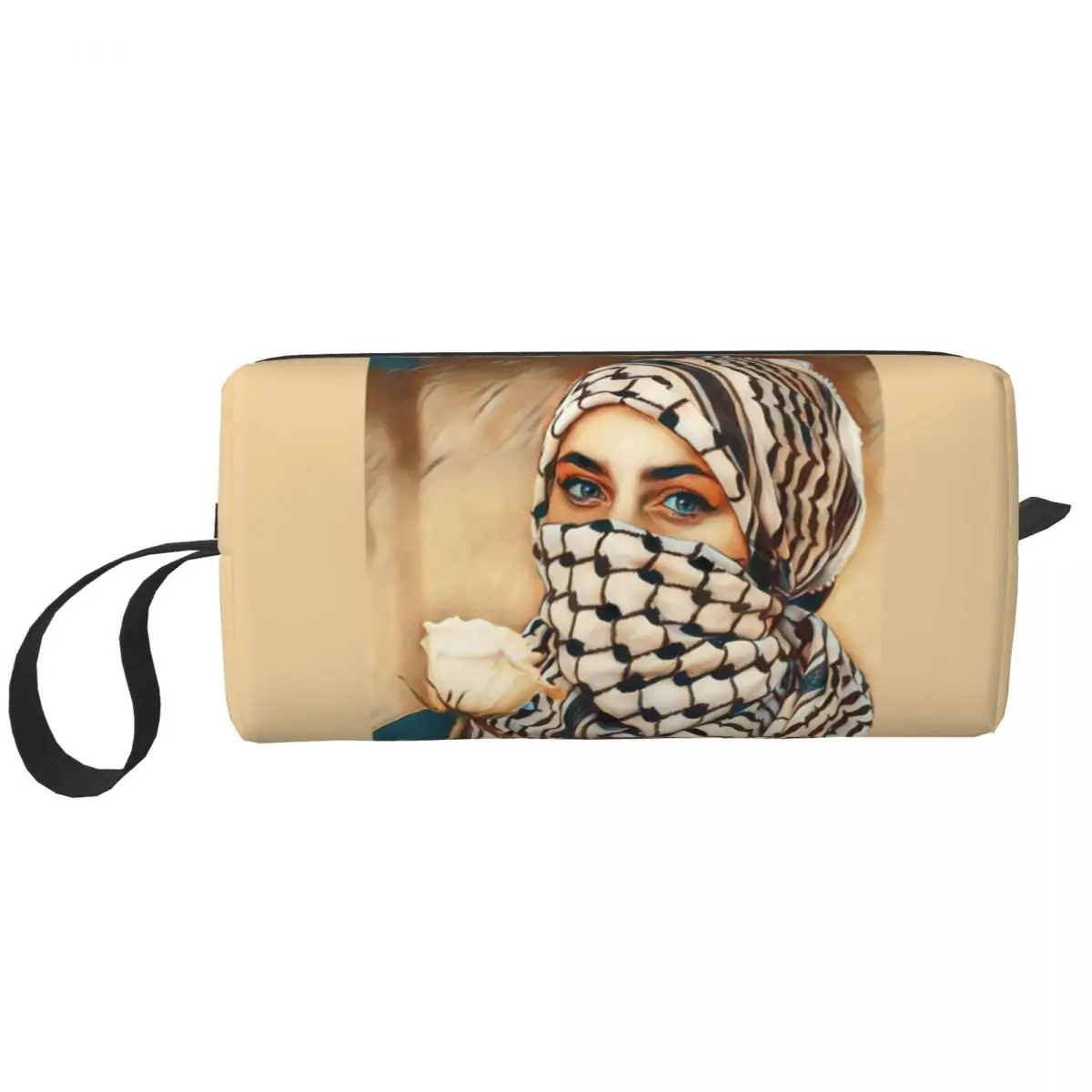

Женская дорожная косметичка kэффективеh Palastinian, сумка для путешествий, Палестина Hatta Kufiya, органайзер для туалетных принадлежностей, женский косметический набор для хранения