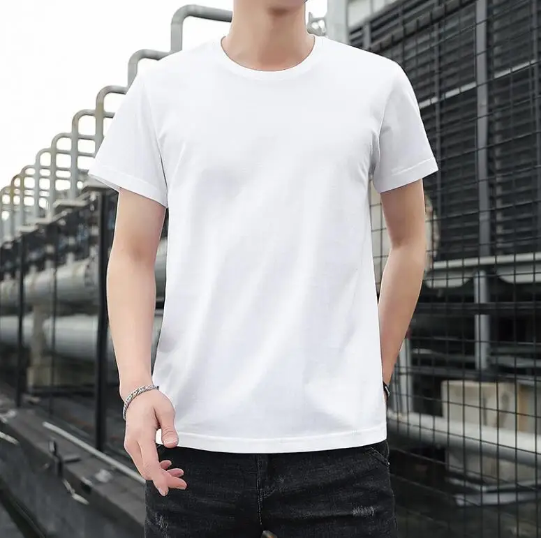 

2022 New Summer Men T-shirt Cottot O neck Short Sleeve Men's T Shirts