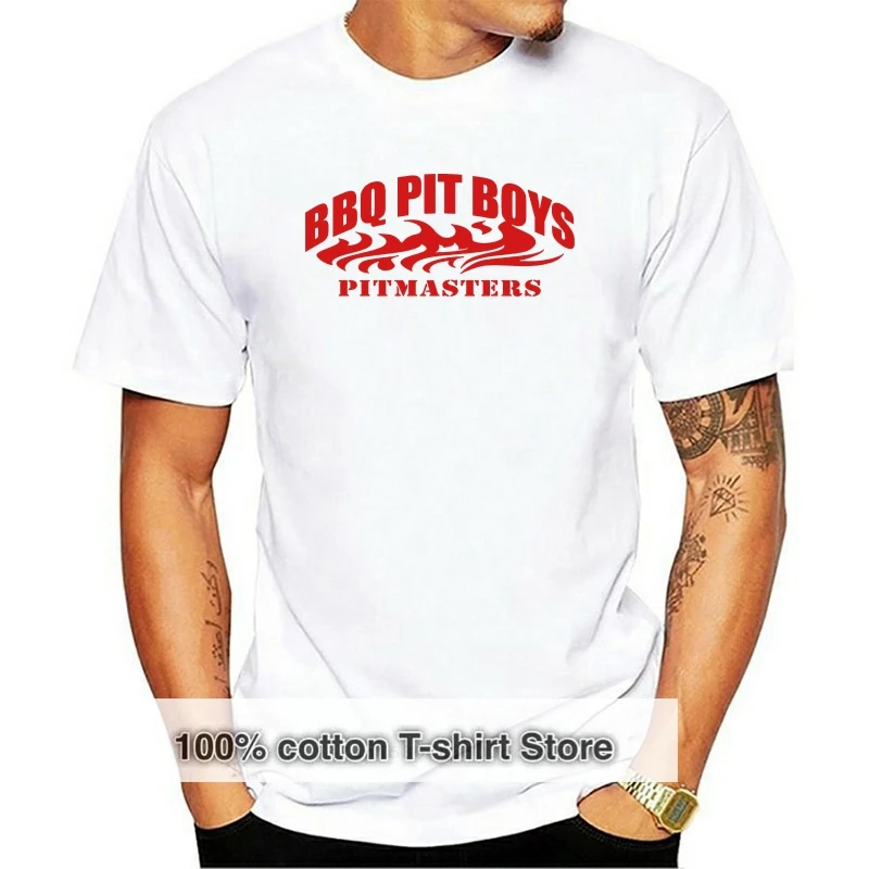 

Bbq Pit Boys Pitmasters Official Logo T Shirt Standard Breathable Short Sleeve Costume Euro Size S-5xl Knitted Shirt