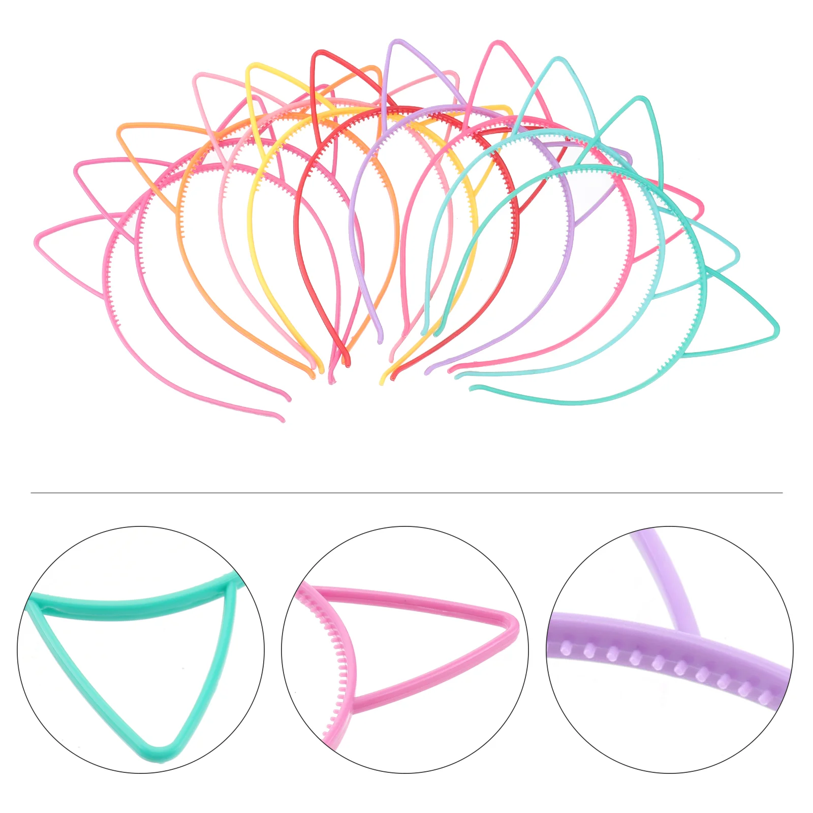 

10 Pcs Halloween Hair Accessories Hoop Korean Version Headband Ear Cat Bow Girls Miss