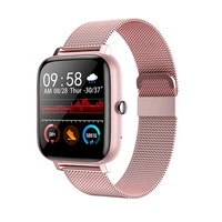2022 ladies women mens smart watch p6 music call messages fitness smart watches elegant clock for android ios