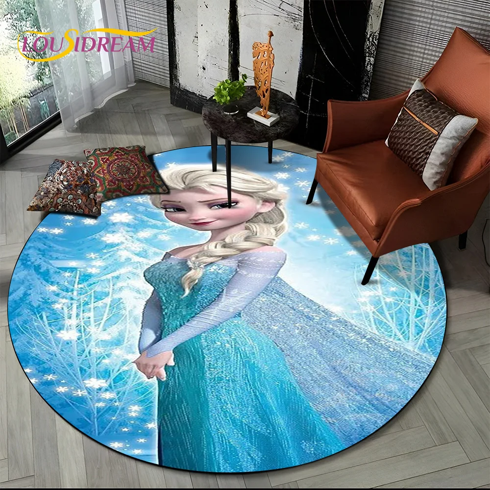 

Круглый ковёр MINISO с принцессой Эльзой 60/80/100/120/150 см