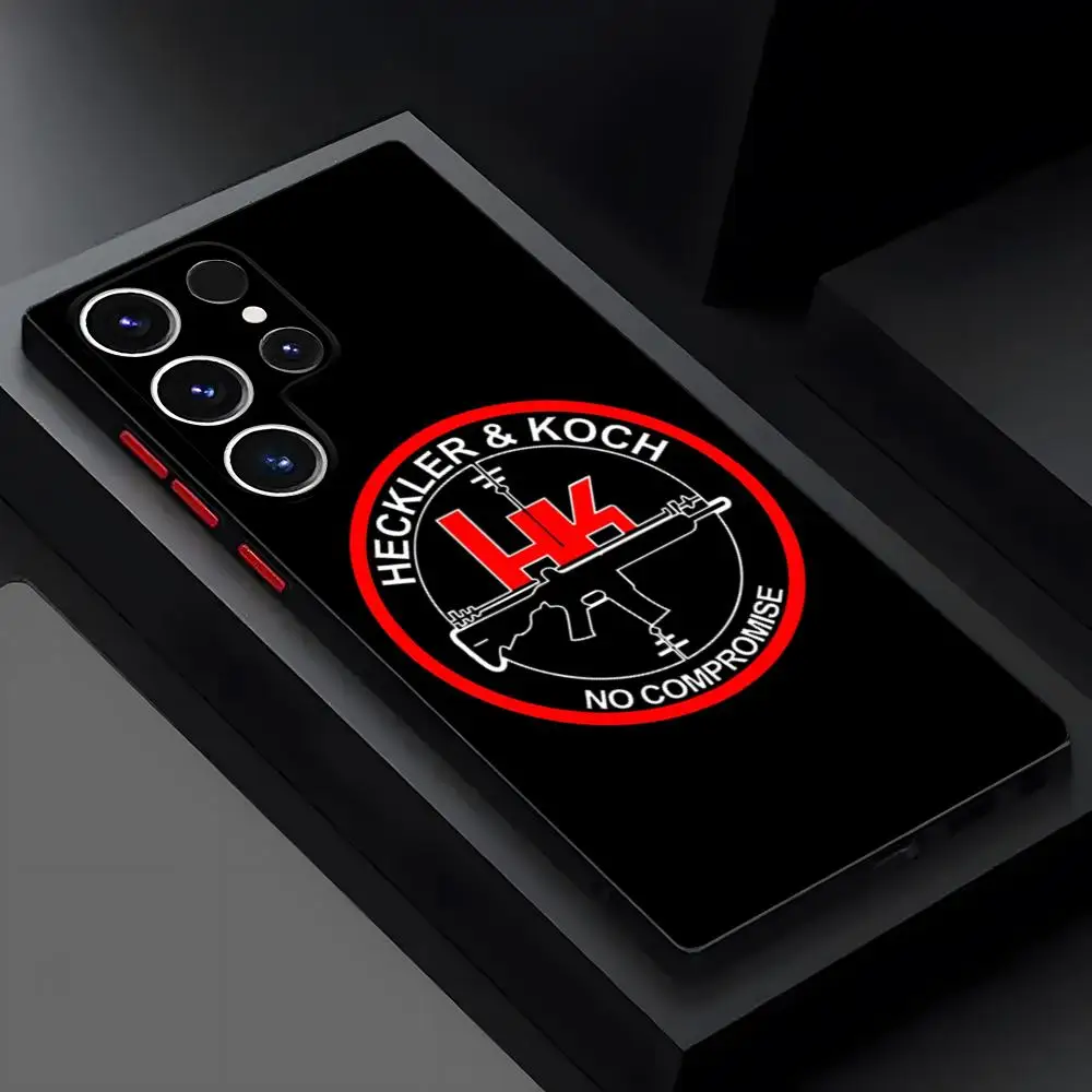 Чехол для телефона Heckler Koch для Samsung S25 S22 FE S23 Ultra S24 Plus 21, матовый полупрозрачный чехол (art.: 3920d401ff25c) - 3920d401ff25c