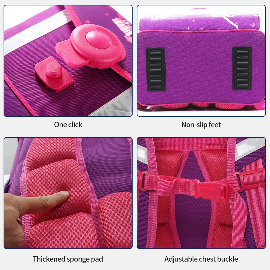 2022 Primary Kids Fashion School Bag for Girls Orthopedic Schoolbag With Cute Cartoon Pattern Grade 1-5 Student Backpack Mochila