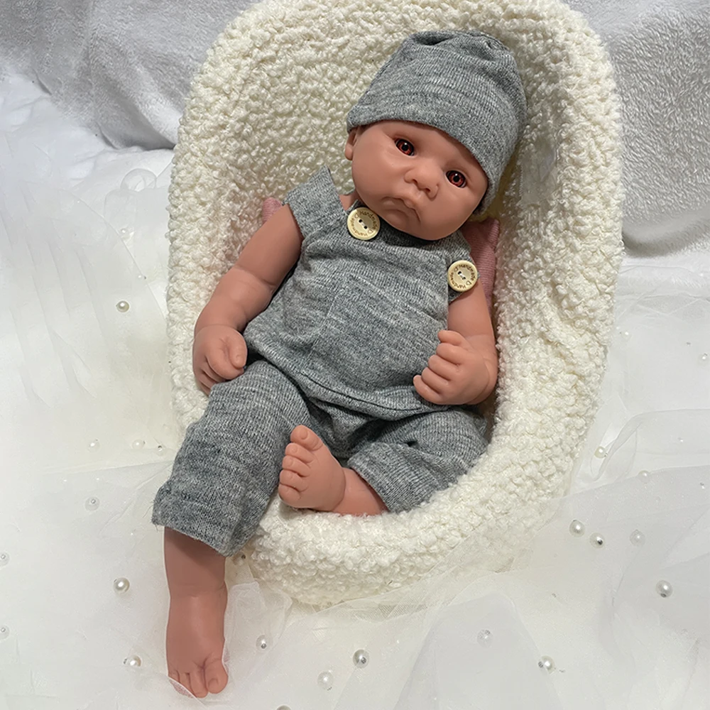 16 &quotнеобработанная полностью силиконовая кукла Reborn для маленьких мальчиков