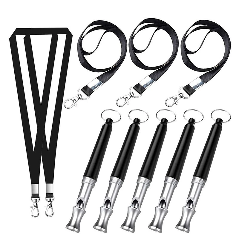 

5 PCS Ultrasonic Dog Training Whistle For Recall And Barking Control,With Lanyard Strap Professional Dog Whistles