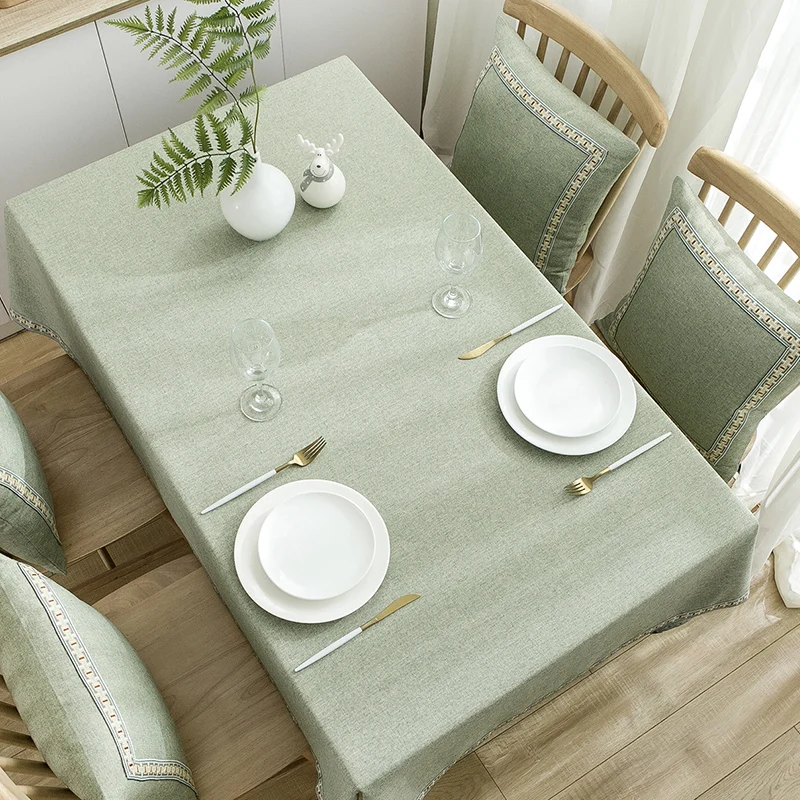 

Fabric dining table fabric waterproof rectangular tablecloth tea table fabric