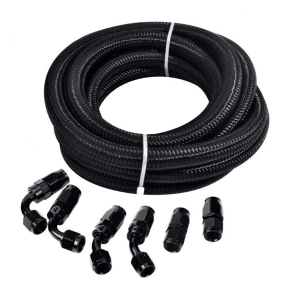 _ 3M AN10 10 футов черная оплетка для нефти топлива фитинги шланг Конец масла адаптер