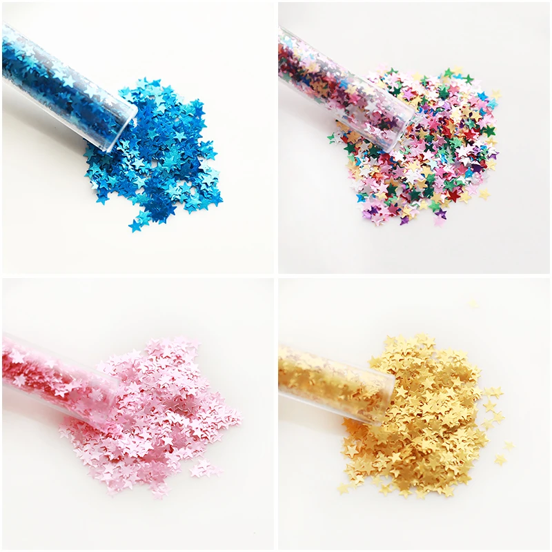 

Cake Decoration Twinkles Stars Sequins Birthday Party Ice Cream Dessert Gold And Silver Mixed Color Decoration Esculent