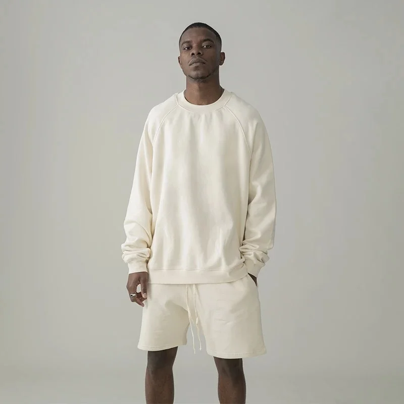 

New Men‘s Solid Color Sweatshirts Oversized Fashion Cotton Hoodies high street Hip hop Unisex Pullover