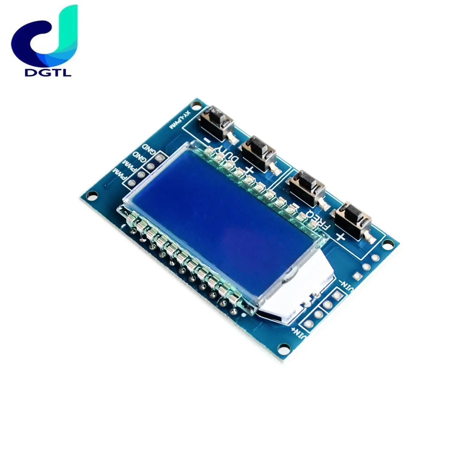 

Signal Generator PWM Pulse Frequency Duty Cycle Adjustable Module LCD Display 1Hz-150Khz 3.3V-30V PWM Board Module