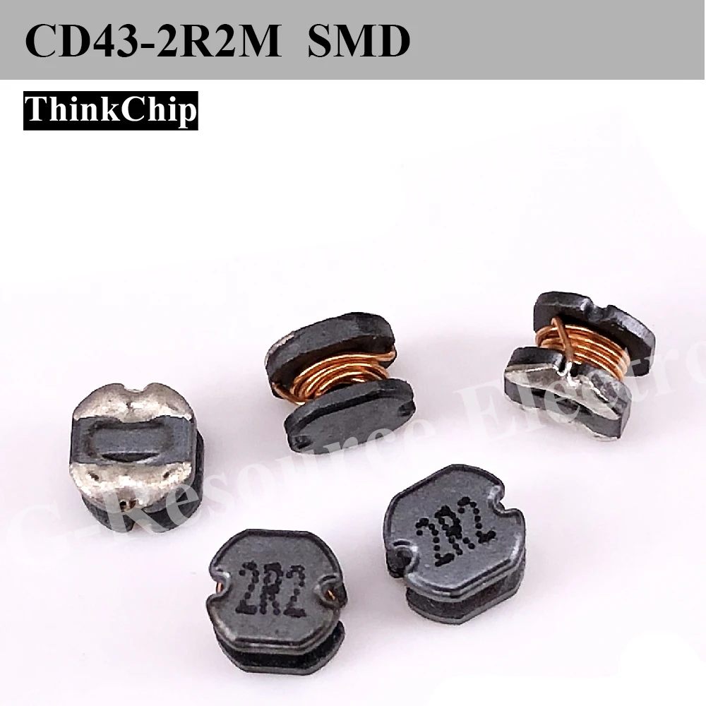 Фото (10 шт.) CD43-1R0M/1R5M/2R2M/3R3M/4R4M/6R8M/100M/150M-T Индуктор силовой для поверхностного монтажа, неэкранированный №1